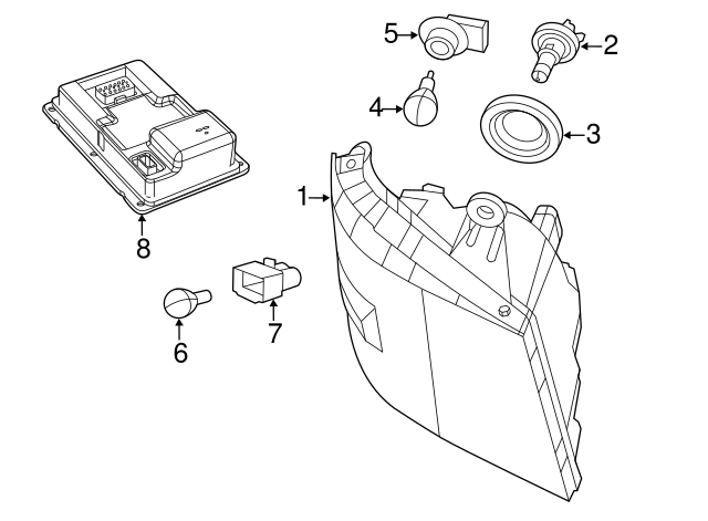 Signal Lamp Bulb 7B0-941-102