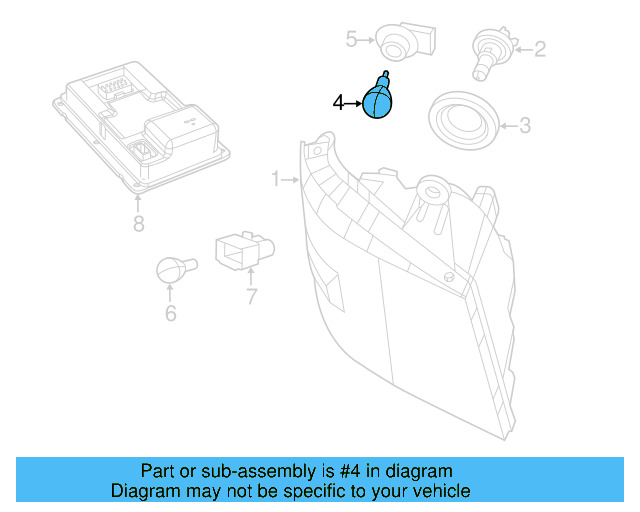 Signal Lamp Bulb 7B0-941-102 - View 4