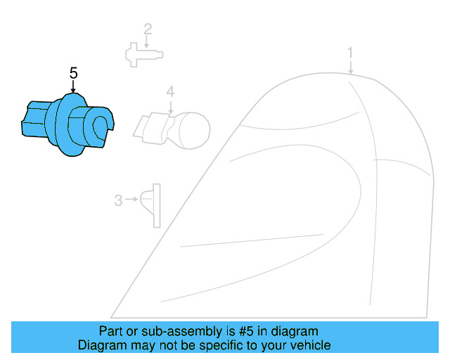 Signal Lamp Bulb Socket 7B0-945-257 - View 7