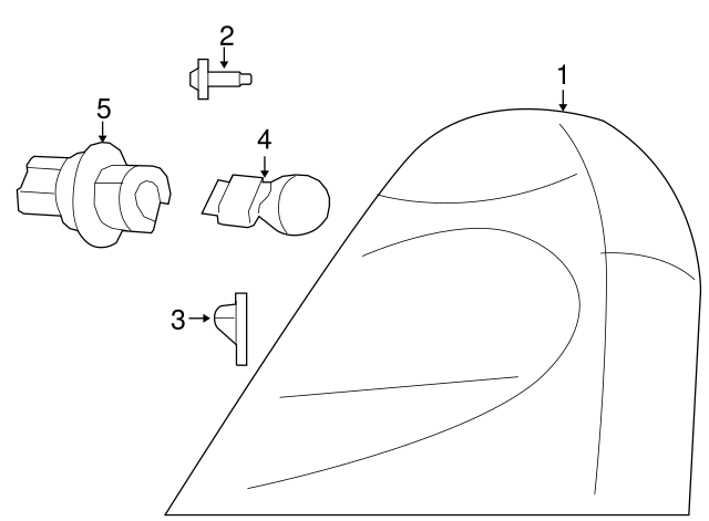 Tail Lamp Retainer 7B0-945-621