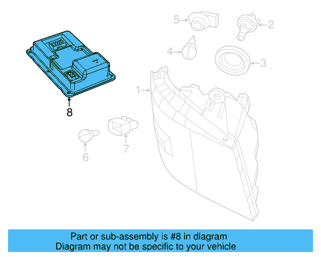 Control Module 7B0-907-476 - View 4