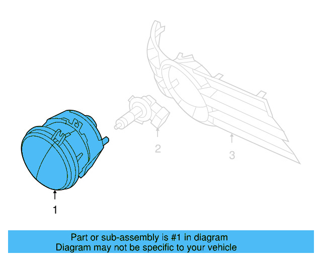 Fog Lamp Assembly 7B0-941-699 - View 3