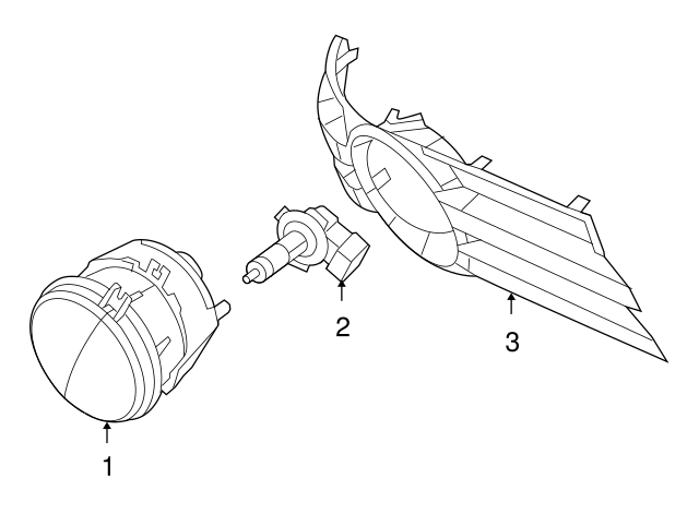 Fog Lamp Bulb 7B0-943-101 - View 2