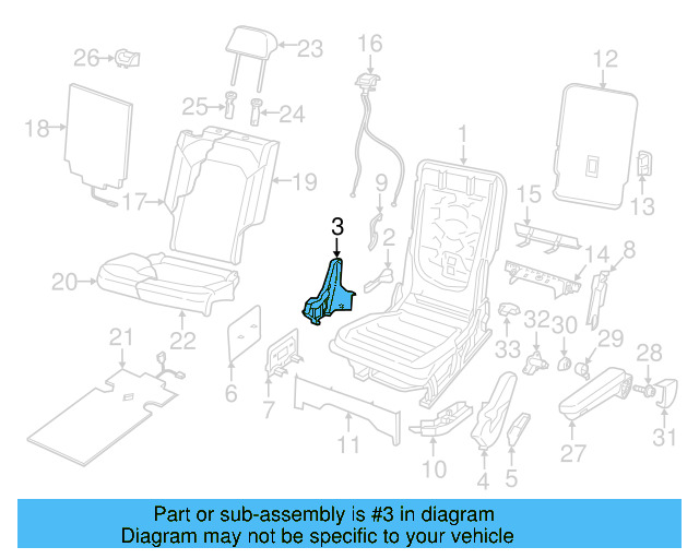Hinge Cover 3CN-885-317-ZA2 - View 9