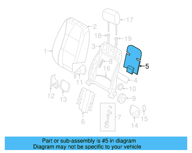 Seat Back Panel 1K0-881-989-C - View 20