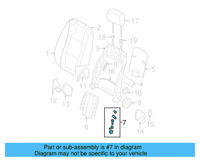 Lumbar Support Hardware Kit 1K0-898-955 - View 6
