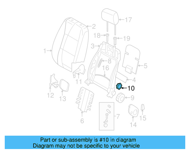 Adjust Knob 1K0-881-671-F-31X