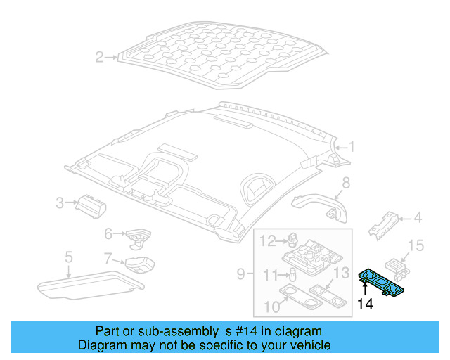 Lamp Bezel 1K0-947-133-E-82V - View 2