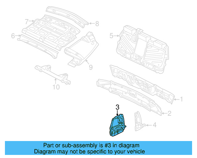 Tail Lamp Pocket 3B5-813-328-B - View 7
