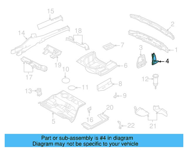 Tail Lamp Pocket Reinforcement 3B9-813-331-B