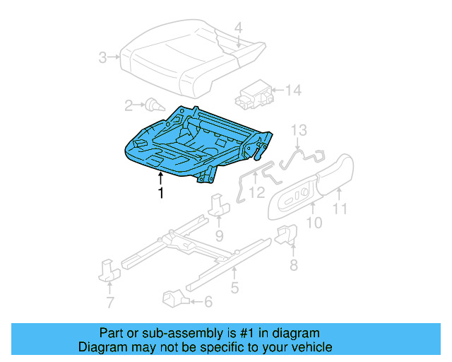 Seat Frame 1K0-881-157-B - View 6