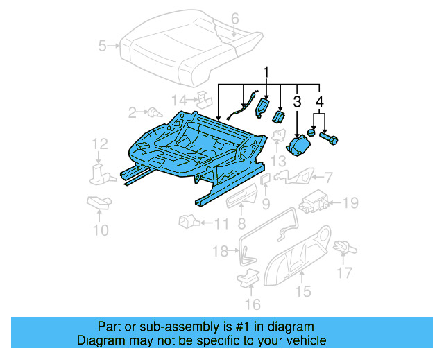 Seat Frame 3C0-881-106-T - View 4