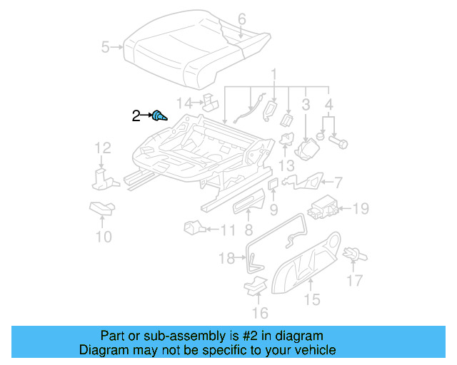 Seat Frame Screw N-910-146-01