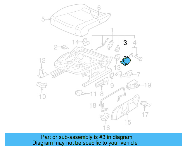 Height Adjuster 1K0-881-054-A