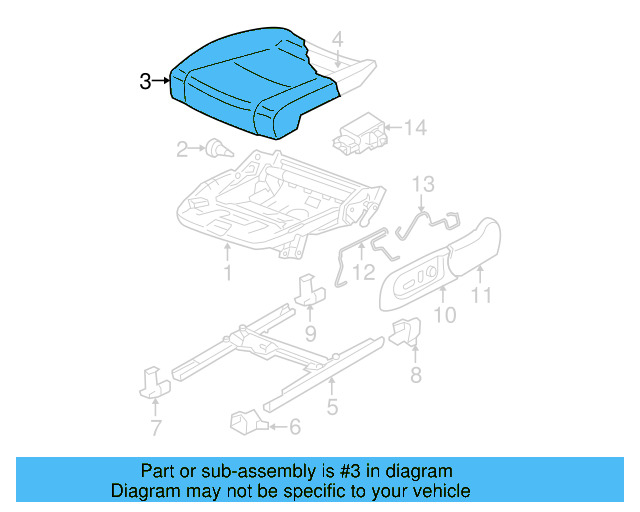 Seat Cover 3C0-881-406-AC-VCB