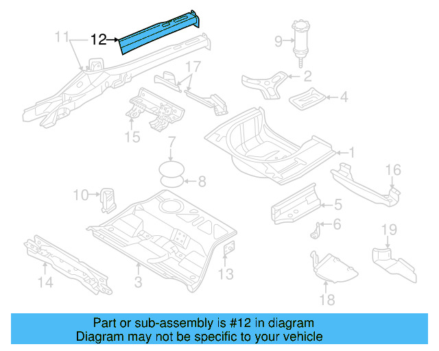 Floor Pan Mount 8E0-804-387-A
