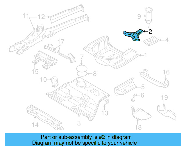 Seat Track 1J0-802-259 - View 42