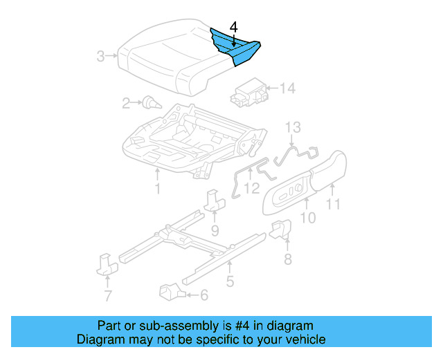 Seat Cushion Pad 3C0-881-375-AE - View 4