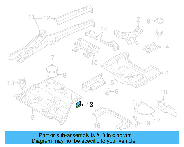 Hinge Support 8E0-802-226 - View 3