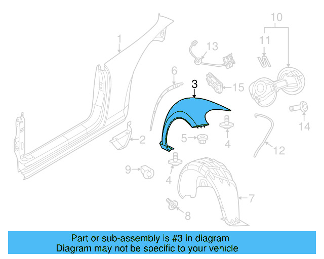 Fender Liner Extension Screw N-103-546-02 - View 102