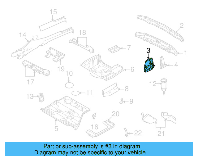 Tail Lamp Pocket 3B9-813-319-B