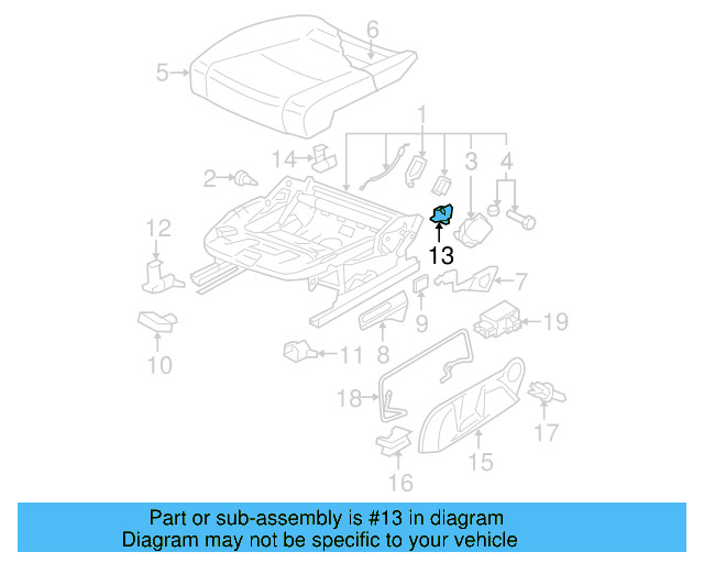 Track End Cover 8P0-881-349-B-01C - View 8