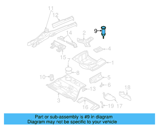 Spare Tire Retainer 3B5-803-899-N - View 5