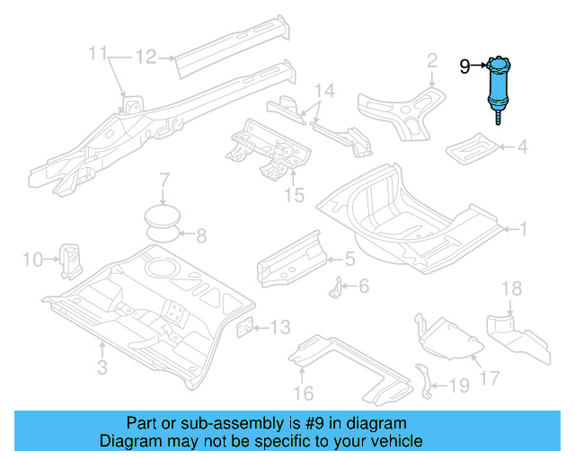 Spare Tire Retainer 3B0-803-899-N - View 8