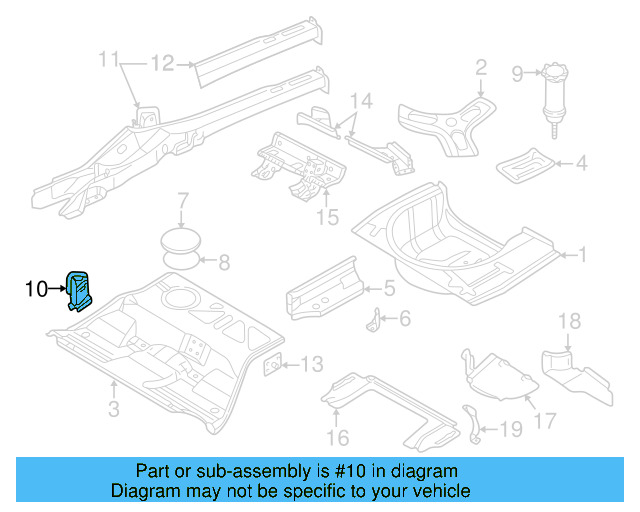 Hinge Support 8E0-802-226 - View 2