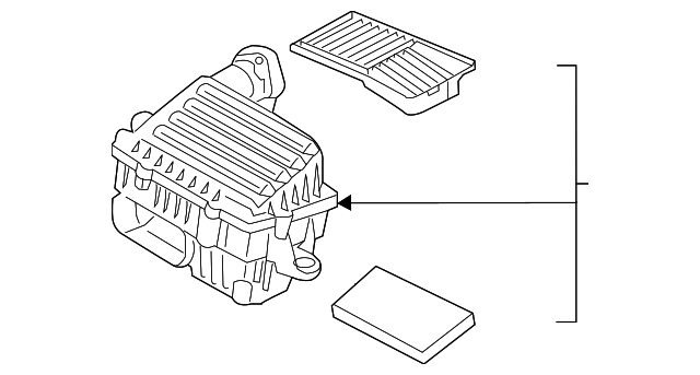 Air Cleaner Assembly 5QM-129-607-G - View 2
