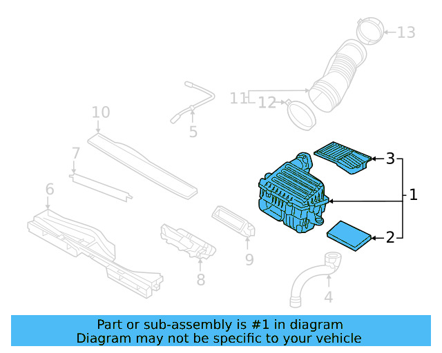 Air Cleaner Assembly 5QM-129-607-G - View 4