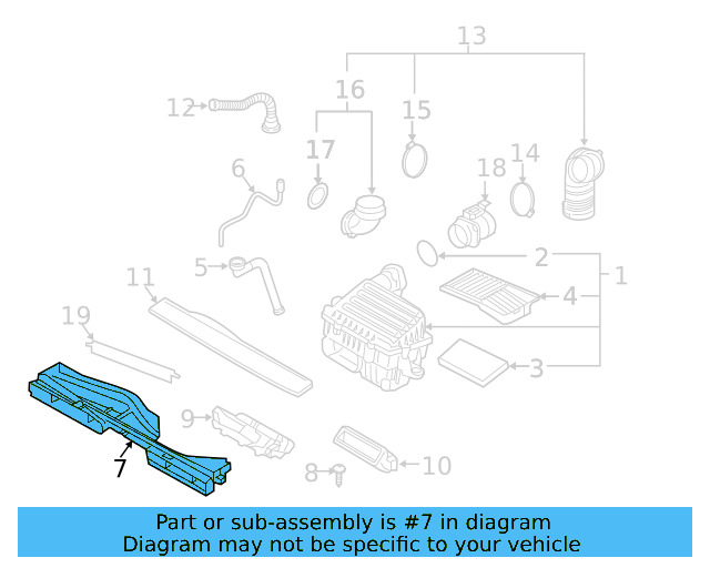 Intake Duct 5QM-129-217 - View 6