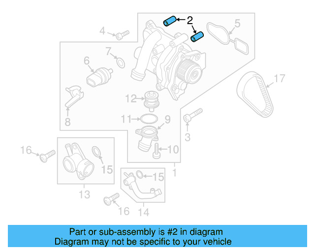 Water Pump Assembly Pin N-013-199-4 - View 7