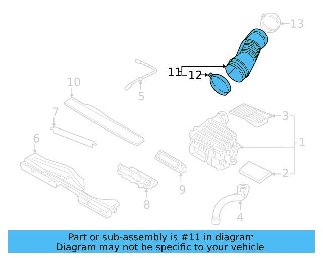 Intake Pipe 5Q0-129-684-C - View 4