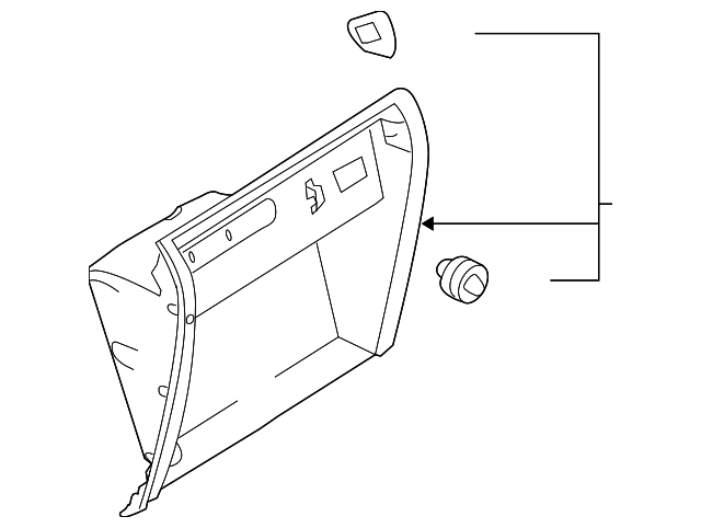 Glove Box Frame 5M1-857-114-E-95T - View 2