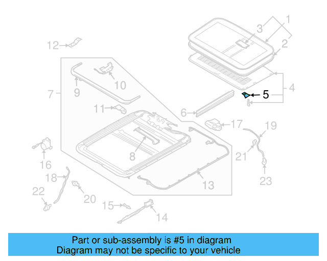 Sunshade Guide 3D0-877-165 - View 3
