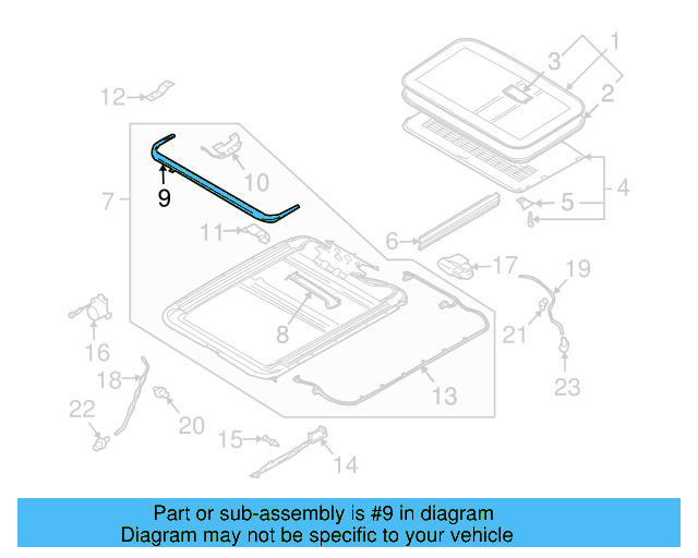 Air Deflector 3D5-877-651-B-B41 - View 3