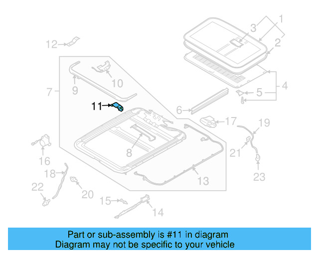 Air Deflector Retainer Plate 3D0-877-681 - View 3