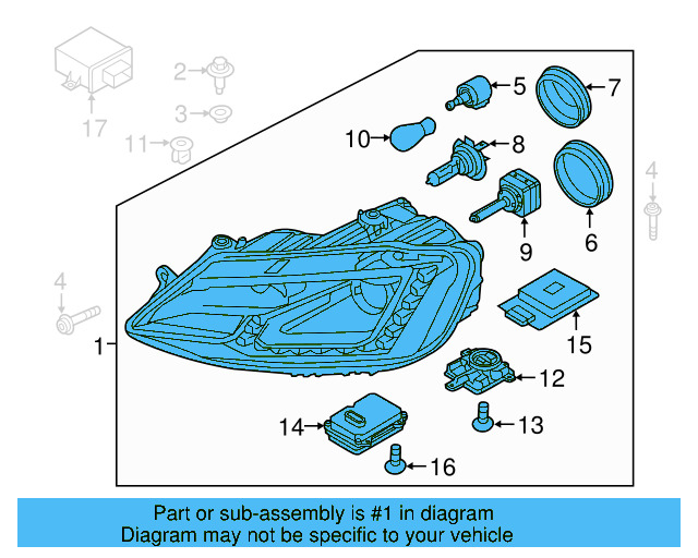 Headlamp Assembly 5C7-941-751-G