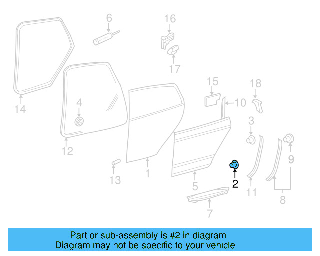 Door Shell Hole Cover 8Z0-837-111 - View 14