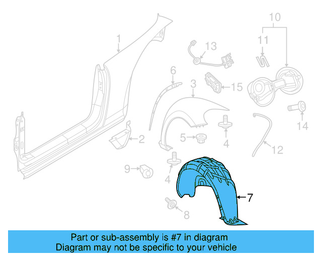 Fender Liner Extension Screw N-103-546-02 - View 105