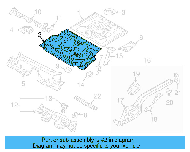 Floor Pan 5Q0-813-115-A - View 7