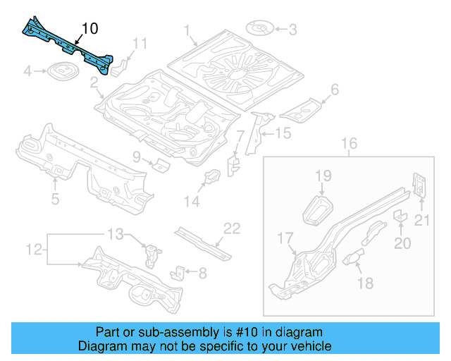Center Support 5Q0-814-151-A - View 10