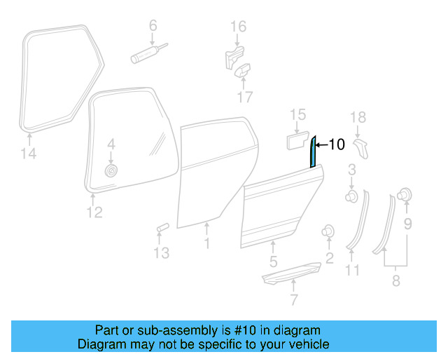 Door Weather 1K6-839-702-F-9B9 - View 6