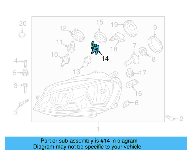Signal Bulb Socket 5G0-941-319-C