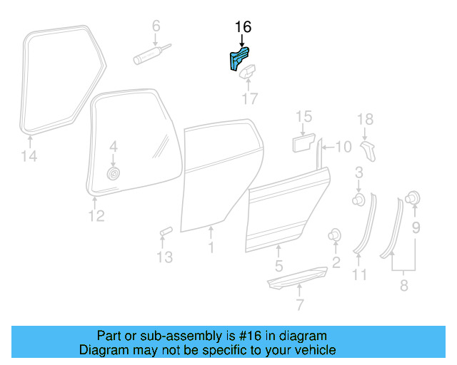 Exterior Panel Pad 1K0-868-760-E - View 6