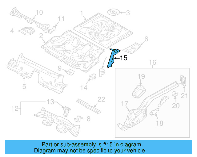 Wheelhouse Brace 5Q0-802-952-AF - View 6