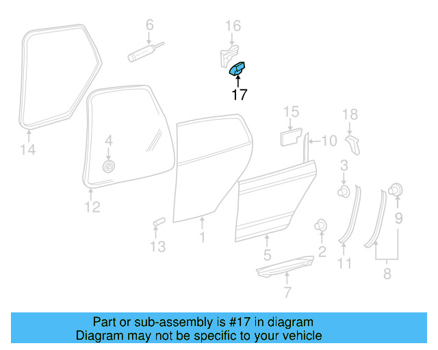 Exterior Panel Pad 1K0-868-760-C - View 8