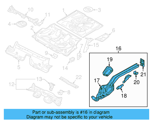 Center Plate Reinforcement 5Q0-802-128-A - View 8
