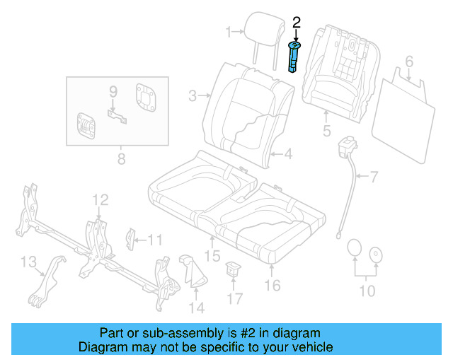 Headrest Guide 1K0-881-920-AC-82V